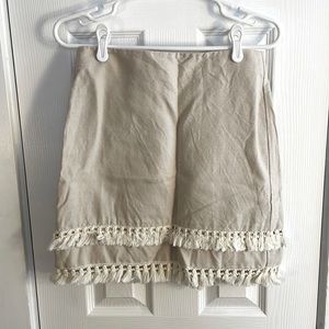 Loft fringe skirt